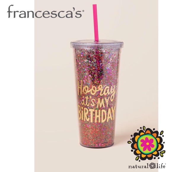 Francesca’s + Natural Life Birthday Travel Cup - Picture 1 of 10